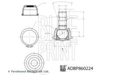 Podpora-/ Kloub BLUE PRINT ADBP860224