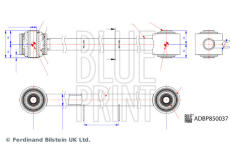 Tyc/vzpera, zaveseni kol BLUE PRINT ADBP860239