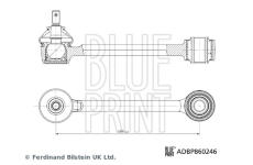 Ridici paka, zaveseni kol BLUE PRINT ADBP860246