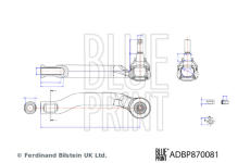 Hlava příčného táhla řízení BLUE PRINT ADBP870081