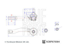 Hlava příčného táhla řízení BLUE PRINT ADBP870084