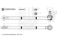 Hlava příčného táhla řízení BLUE PRINT ADBP870093