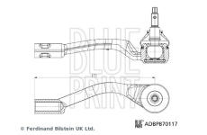 Hlava příčného táhla řízení BLUE PRINT ADBP870117