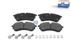 Sada brzdových destiček, kotoučová brzda DT Spare Parts 11.62515