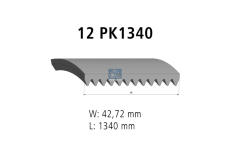 ozubený klínový řemen DT Spare Parts 2.21076