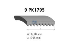 ozubený klínový řemen DT Spare Parts 3.34318