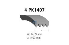 ozubený klínový řemen DT Spare Parts 3.34351