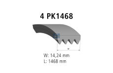 ozubený klínový řemen DT Spare Parts 3.34353