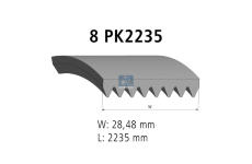 ozubený klínový řemen DT Spare Parts 3.34356