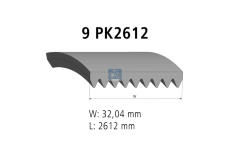 ozubený klínový řemen DT Spare Parts 4.80749