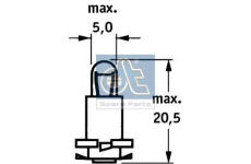 Zarovka, osvetleni pristroju DT Spare Parts 2.27221