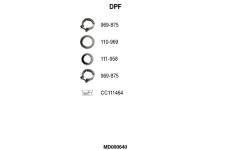 Filtr pevnych castic, vyfukovy system FA1 MD000640