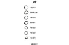 Filtr pevnych castic, vyfukovy system FA1 MD000974