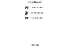 Predni tlumic vyfuku FA1 MD001065