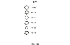 Filtr pevnych castic, vyfukovy system FA1 MD001158