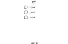 Filtr pevnych castic, vyfukovy system FA1 MD001171