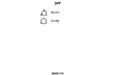 Filtr pevnych castic, vyfukovy system FA1 MD001176