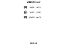 Stredný tlmič výfuku FA1 MD001262