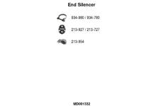 Koncový tlmič výfuku FA1 MD001332