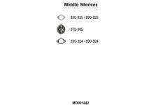 Stredni tlumic vyfuku FA1 MD001442
