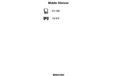 Stredný tlmič výfuku FA1 MD001500