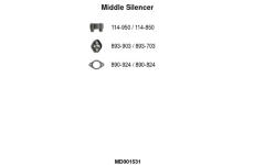 Stredni tlumic vyfuku FA1 MD001531