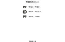 Stredni tlumic vyfuku FA1 MD001610