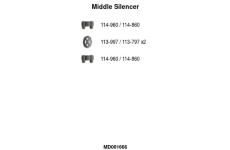 Stredni tlumic vyfuku FA1 MD001666