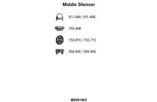 Střední tlumič výfuku FA1 MD001853