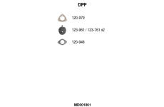 Filter sadzí/pevných častíc výfukového systému FA1 MD001861