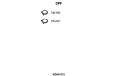 Filtr pevnych castic, vyfukovy system FA1 MD001875