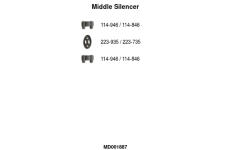 Stredni tlumic vyfuku FA1 MD001887