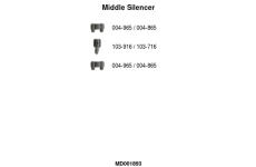 Střední tlumič výfuku FA1 MD001893