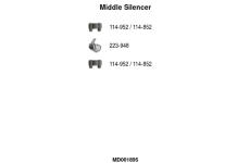 Stredni tlumic vyfuku FA1 MD001895