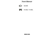 Predný tlmič výfuku FA1 MD001899