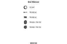 Koncový tlmič výfuku FA1 MD001922