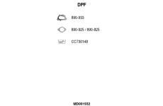 Filtr pevnych castic, vyfukovy system FA1 MD001932