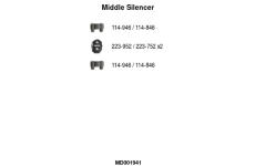 Stredni tlumic vyfuku FA1 MD001941