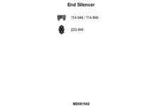 Zadni tlumic vyfuku FA1 MD001942