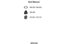 Koncový tlmič výfuku FA1 MD001984