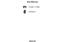 Zadní tlumič výfuku FA1 MD001987