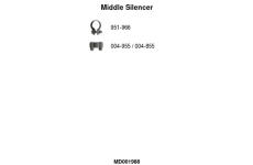 Stredný tlmič výfuku FA1 MD001988
