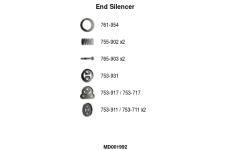 Koncový tlmič výfuku FA1 MD001992