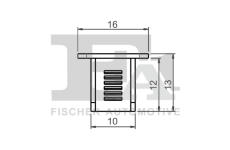 Klip, ozdobna / ochranna lista FA1 11-10017.5