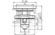 Klip, ozdobna / ochranna lista FA1 11-40141.10