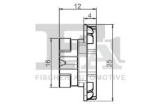 Klip, ozdobna / ochranna lista FA1 11-40161.5