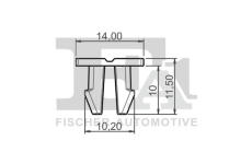Klip, ozdobna / ochranna lista FA1 77-60019.10