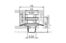 Klip, ozdobna / ochranna lista FA1 79-40073.5