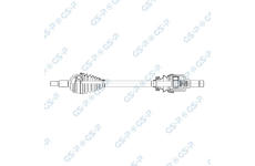 Hnací hřídel GSP 203608OL