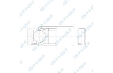 Sada kloubů, hnací hřídel GSP 601399